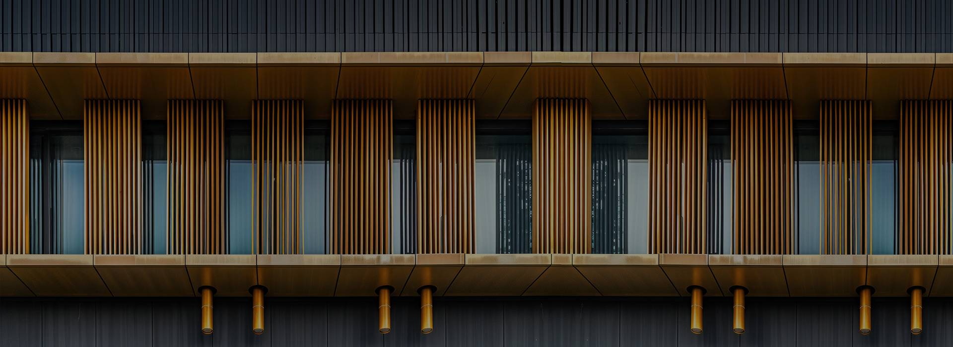 Modern Exterior WPC Louvers for Contemporary Architectural Designs